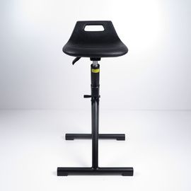 الصين أسود من مادة البولي يوريثين مقعد الوقوف البراز متعرجة دعم القدم الثابتة كرسي العمل مصنع